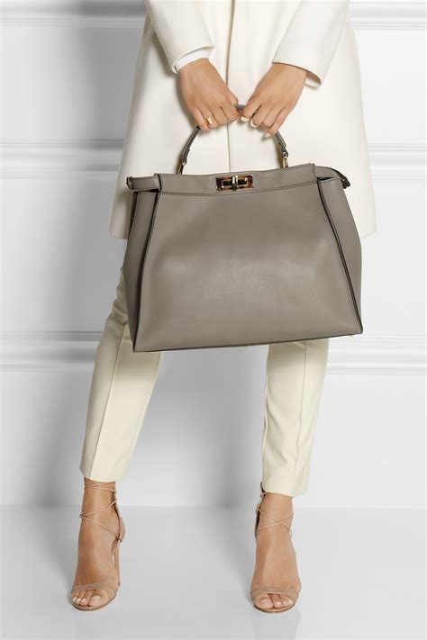 fendi peekaboo cut medium|Fendi peekaboo medium leather tote.